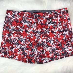 Banana Republic Flat Front Printed Shorts Sz 8